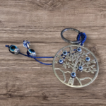 pendentif porte clé oeil bleu